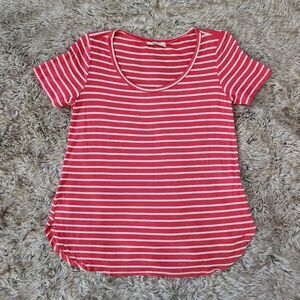 A.gain Red and White Short Sleeve T-shirt Women's Size‎ Medium